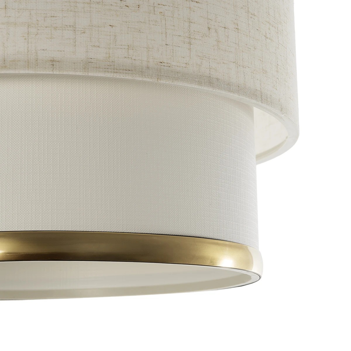 LEDTM® FOCUS 204-0100 Μοντέρνο Κρεμαστό Φωτιστικό Οροφής με Ντουί 1 x E27 AC 220-240V IP20 - Λευκό & Μπεζ - Μ30 x Π30 x Υ21cm - Image 8