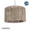 LEDTM® ZYLINDER 205-0022 Boho Κρεμαστό Φωτιστικό Οροφής με Ντουί 1 x E27 AC 220-240V IP20 - Μπεζ - M50 x Π50 x Υ32cm