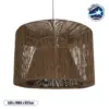 LEDTM® ZYLINDER 205-0023 Boho Κρεμαστό Φωτιστικό Οροφής με Ντουί 1 x E27 AC 220-240V IP20 - Καφέ - M80 x Π80 x Υ51cm