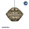 LEDTM® KEGEL 205-0048 Boho Κρεμαστό Φωτιστικό Οροφής με Ντουί 1 x E27 AC 220-240V IP20 - Μπεζ - M46 x Π46 x Υ35cm