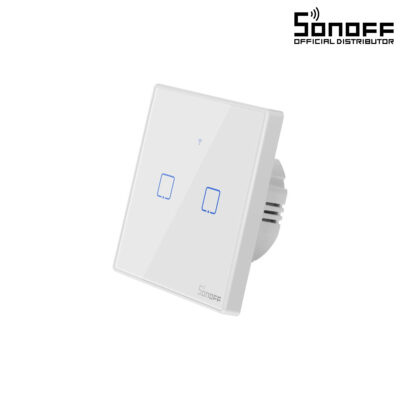LEDTM® 80131  SONOFF T2EU2C-RF - 433MHz Wireless Smart Wall Touch Button Switch AC 100-240V Max 4A (2A/Way) 2 Way - RF Series