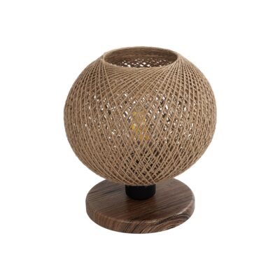 Alternative view of LEDTM® BOWL 204-0087 Μοντέρνο Επιτραπέζιο Φωτιστικό Πορτατίφ με Ντουί 1 x E27 AC 220-240V IP20 - Καφέ & Μπεζ - Μ22 x Π22 x Υ23cm