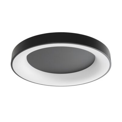 Alternative view of LEDTM® SALEM 61237 Μοντέρνο Φωτιστικό Οροφής LED 105W 12075lm 120° AC 220-240V IP20 Ρυθμιζόμενο Λευκό CCT με Χειριστήριο από 2700K έως 6000K Dimmable - Lumileds SMD Chip - Μαύρο Ματ - Μ60 x Π60 x Υ9.5cm - 3 Χρόνια Εγγύηση