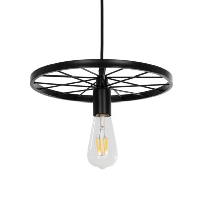 LEDTM® CASTOR 999-0228 Vintage Κρεμαστό Φωτιστικό Οροφής με Ντουί 1 x E27 AC 220-240V IP20 - Μαύρο - Μ30 x Π30 x Υ11cm