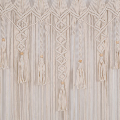 Alternative view of LEDTM® 35500 Μακραμέ Κουρτίνα Χειροποίητη Μπεζ Π100 x Υ180cm