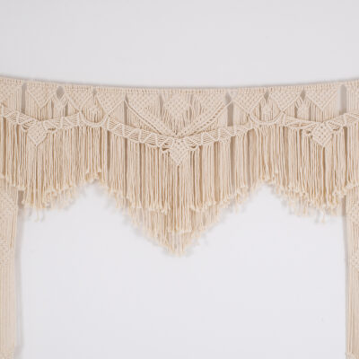 Alternative view of LEDTM® 35502 Μακραμέ Κουρτίνα Χειροποίητη Μπεζ Π200 x Υ200cm