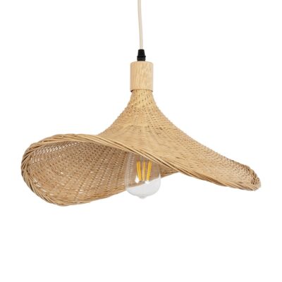 LEDTM® CUBA 01717 Boho Κρεμαστό Φωτιστικό Οροφής με Ντουί 1 x E27 AC 220-240V IP20 - Μπεζ - Μ43 x Π43 x Υ30cm