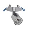 LEDTM® SARA 999-0059 Χωνευτό Φωτιστικό Οροφής με Ντουί 1 x E27 AC 220-240V IP20 - Ασημί - Μ8.5 x Π8.5 x Υ11cm