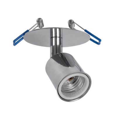 LEDTM® SARA 999-0059 Χωνευτό Φωτιστικό Οροφής με Ντουί 1 x E27 AC 220-240V IP20 - Ασημί - Μ8.5 x Π8.5 x Υ11cm