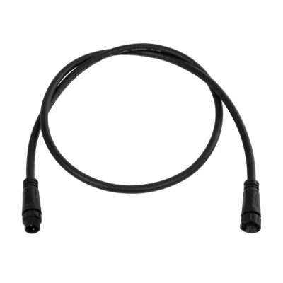 Alternative view of LEDTM® CONNECTOR 60955 2 Pin Καλώδιο/Επέκταση Ι 1 Μέτρου με Είσοδο 1 x Αρσενικό Βύσμα & Έξοδο 1 x Θηλυκό Βύσμα Αδιάβροχο IP68 - Μαύρο - Μ100 x Π1.5 x Υ1.5cm