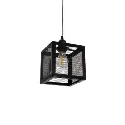 Alternative view of LEDTM® JAULA 204-0181 Μοντέρνο Κρεμαστό Φωτιστικό Οροφής Μονόφωτο 1 x E27 AC 220-240V IP20 Μαύρο - Μ16 x Π16 x Υ16cm