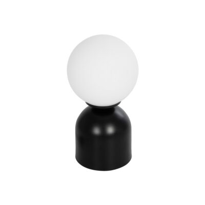 Alternative view of LEDTM® MAGIC 204-0132 Μοντέρνο Επιτραπέζιο Φωτιστικό Πορτατίφ με Ντουί 1 x E14 AC 220-240V IP20 - Μαύρο & Λευκό - Μ15 x Π15 x Υ28cm