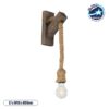 LEDTM® KENSI 00878 Boho Φωτιστικό Τοίχου - Απλίκα με Ντουί 1 x E27 AC 220-240V IP20 - Καφέ & Μπεζ - Μ7 x Π15 x Υ38cm