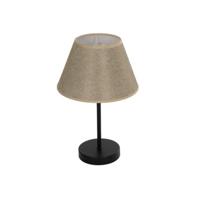 Alternative view of LEDTM® LARA 204-0073 Μοντέρνο Επιτραπέζιο Φωτιστικό Πορτατίφ με Ντουί 1 x E27 AC 220-240V IP20 - Μαύρο & Μπεζ - Μ22 x Π22 x Υ34cm