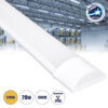 LEDTM® 60157 LED Γραμμικό Βιομηχανικό Φωτιστικό Tri-Proof 60cm 20W 1808lm 120° AC 220-240V Αδιάβροχο IP65 Μ60 x Π7.5 x Υ2.5cm Θερμό Λευκό 2700K - 2 Χρόνια Εγγύηση