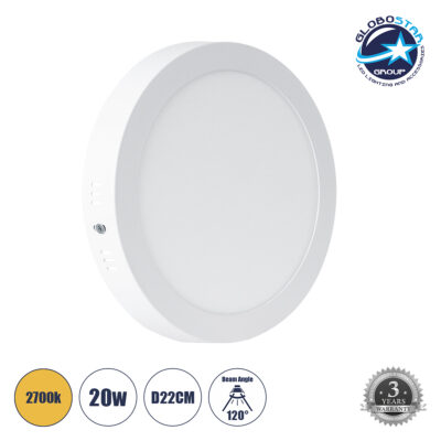 LEDTM® PANELO 60202 Panel Οροφής LED 20W 1800lm 120° AC 220-240V IP20 Θερμό Λευκό 2700K - Lumileds SMD Chip & TÜV SÜD Driver - Λευκό Γαλακτερό - Μ22 x Π22 x Υ3cm / Q20cm - 3 Χρόνια Εγγύηση