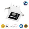 LEDTM® LUMINAR 60315 Χωνευτό Downlight Σποτ LED 2W 270lm 36° AC 220-240V IP20 Θερμό Λευκό 2700K - Osram SMD Chip & TÜV SÜD Driver - Λευκό & Μαύρο Ματ - Μ4.3 x Π4.3 x Υ4.5cm / Q3.5 x 3.5cm - 5 Χρόνια Εγγύηση