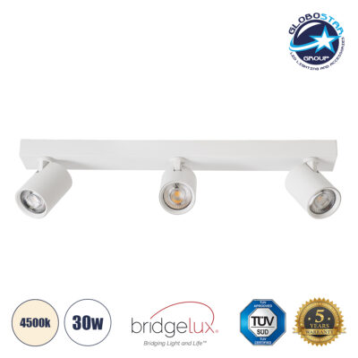LEDTM® LEONARDO 60349 Μοντέρνο Φωτιστικό Οροφής LED 30W 3600lm 60° AC 220-240V IP20 Φυσικό Λευκό 4500K - Bridgelux COB - Λευκό - Μ52 x Π7 x Υ11.8cm - 5 Χρόνια Εγγύηση