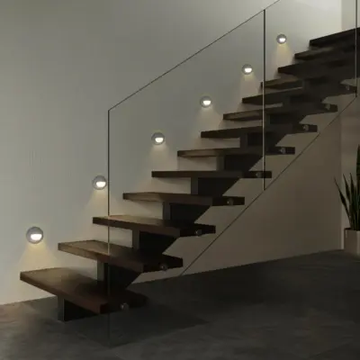 kelvo® STEPART KLV-101-0075 Χωνευτό Φωτιστικό Σκαλοπατιού / Διαδρόμου LED 3W 375lm 45° AC 220-240V Αδιάβροχο IP65 Θερμό Λευκό 2700K - Lumileds SMD Chip & TÜV SÜD Driver - Γκρι Ανθρακί Ματ - Μ8.3 x Π4.5 x Υ8.3cm / Q6.6 x 6.6cm - 5 Χρόνια Εγγύηση