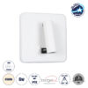 LEDTM® LADY-S 60943 Μοντέρνο Φωτιστικό Τοίχου - Απλίκα Ξενοδοχείου Reading Light με Φορτιστή USB 3A LED 6W 600lm 36° & 360° AC 220-240V IP20 Φυσικό Λευκό 4500K - Bridgelux COB Chip & TÜV SÜD Driver - Λευκό Ματ - Μ15 x Π15 x Υ7cm - 3 Χρόνια Εγγύηση
