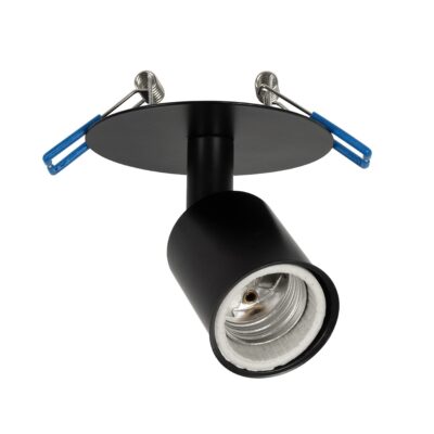 LEDTM® SARA 999-0058 Χωνευτό Φωτιστικό Οροφής με Ντουί 1 x E27 AC 220-240V IP20 - Μαύρο - Μ8.5 x Π8.5 x Υ11cm