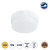 LEDTM® REVANO 61013 Φωτιστικό Πλαφονιέρα Οροφής LED 12W 1080lm 180° AC 220-240V Αδιάβροχο IP54 Θερμό Λευκό 2700K - Lumileds SMD Chip - Λευκό Γαλακτερό - Μ12 x Π12 x Υ4.5cm - 2 Χρόνια Εγγύηση