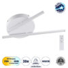 LEDTM® DRACO 61092 Μοντέρνο Φωτιστικό Οροφής LED 36W 4428lm 120° AC 220-240V IP20 Ρυθμιζόμενο Λευκό CCT με Χειριστήριο από 2700K έως 6000K Dimmable - Lumileds SMD Chip - Λευκό Ματ - Μ50 x Π50 x Υ6cm - 3 Χρόνια Εγγύηση