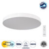 LEDTM® BURTON 61205-S Μοντέρνο Φωτιστικό Οροφής LED 100W 11020lm 120° AC 220-240V IP20 Ρυθμιζόμενο Λευκό CCT με Χειριστήριο από 2700K έως 6000K Dimmable - Lumileds SMD Chip - Λευκό Ματ - Μ80 x Π80 x Υ8cm - 3 Χρόνια Εγγύηση