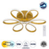 LEDTM® MARGARET 61403 Μοντέρνο Φωτιστικό Οροφής LED 54W 6210lm 360° AC 220-240V IP20 Ρυθμιζόμενο Λευκό CCT με Χειριστήριο από 2700K έως 6000K Dimmable - Lumileds SMD Chip - Χρυσό Βούρτσας - Μ57 x Π57 x Υ12cm - 3 Χρόνια Εγγύηση