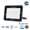 LEDTM® ATLAS 61425 Προβολέας LED 100W 12500lm 120° AC 220-240V Αδιάβροχο IP67 Ψυχρό Λευκό 6000K - Lumileds SMD Chip - TÜV Rheinland Certified - Μαύρο Ματ - Μ27 x Π4 x Υ21cm - 5 Χρόνια Εγγύηση