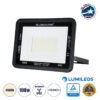 LEDTM® ATLAS 61426 Προβολέας LED 100W 12000lm 120° AC 220-240V Αδιάβροχο IP67 Φυσικό Λευκό 4500K - Lumileds SMD Chip - TÜV Rheinland Certified - Μαύρο Ματ - Μ27 x Π4 x Υ21cm - 5 Χρόνια Εγγύηση