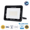 LEDTM® ATLAS 61427 Προβολέας LED 100W 11500lm 120° AC 220-240V Αδιάβροχο IP67 Θερμό Λευκό 2700K - Lumileds SMD Chip - TÜV Rheinland Certified - Μαύρο Ματ - Μ27 x Π4 x Υ21cm - 5 Χρόνια Εγγύηση