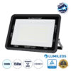 LEDTM® ATLAS 61428 Προβολέας LED 150W 18750lm 120° AC 220-240V Αδιάβροχο IP67 Ψυχρό Λευκό 6000K - Lumileds SMD Chip - TÜV Rheinland Certified - Μαύρο Ματ - Μ32 x Π4 x Υ23cm - 5 Χρόνια Εγγύηση