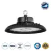 LEDTM® INDUSTRY 61502 Βιομηχανικό Φωτιστικό Καμπάνα High Bay UFO LED 200W 30000lm SDCM<5 90° AC 85-265V Αδιάβροχο IP65 IK08 Φυσικό Λευκό 5000K - 338 x Sanan Opto SMD Chip & TÜV SÜD Driver - Μαύρο Χυτό Αλουμίνιο - Μ30 x Π30 x Υ16cm - 5 Χρόνια Εγγύηση