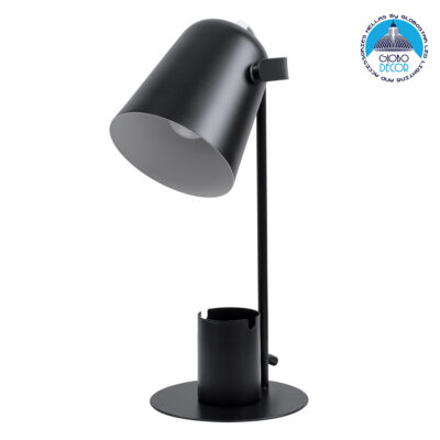 LEDTM® PENCASE 61563 Μοντέρνο Επιτραπέζιο Φωτιστικό Πορτατίφ με Ντουί 1 x E27 AC 220-240V IP20 - Μαύρο - Μ12 x Π15 x Υ38cm