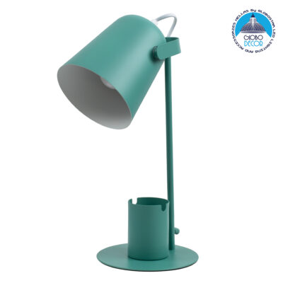 LEDTM® PENCASE 61566 Μοντέρνο Επιτραπέζιο Φωτιστικό Πορτατίφ με Ντουί 1 x E27 AC 220-240V IP20 - Πράσινο - Μ12 x Π15 x Υ38cm