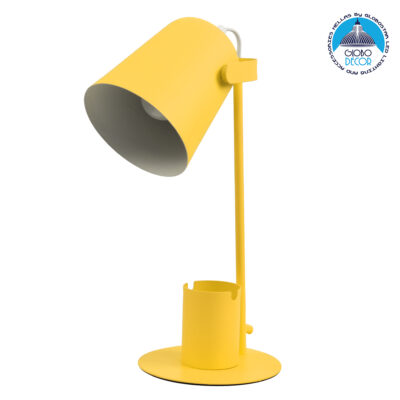 LEDTM® PENCASE 61567 Μοντέρνο Επιτραπέζιο Φωτιστικό Πορτατίφ με Ντουί 1 x E27 AC 220-240V IP20 - Κίτρινο - Μ12 x Π15 x Υ38cm