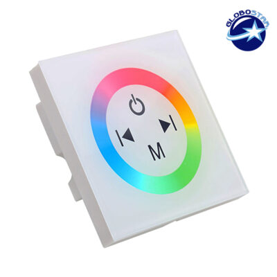LED RGB Controller Λευκό Τοίχου Αφής 12v (144w) - 24v (288w) DC LEDTM 77419