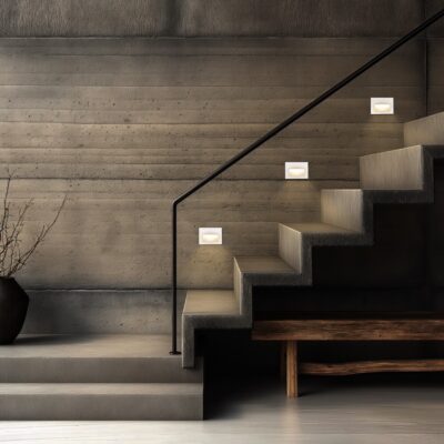 kelvo® STEPART KLV-101-0085 Χωνευτό Φωτιστικό Σκαλοπατιού / Διαδρόμου LED 3W 375lm 45° AC 220-240V Αδιάβροχο IP65 Θερμό Λευκό 2700K - Lumileds SMD Chip & TÜV SÜD Driver - Λευκό Ματ - Μ11.5 x Π5.3 x Υ8.3cm / Q10.6 x 7.6cm - 5 Χρόνια Εγγύηση