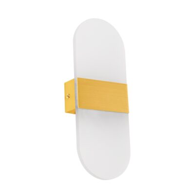 Alternative view of LEDTM® RARE 61338 Μοντέρνο Φωτιστικό Τοίχου - Απλίκα LED 5W 600lm 180° AC 220-240V IP20 Ρυθμιζόμενο Λευκό CCT με On/Off 2700K/4500K/6000K - Lumileds SMD Chip - Χρυσό Βούρτσας - Μ10 x Π4 x Υ27cm - 3 Χρόνια Εγγύηση