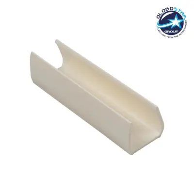 LEDTM® NEOVALE 70629 Πλαστική Βάση Στήριξης για Neon Flex 120° - Μπεζ -Μ4.8 x Π1.4 x Υ1.3cm