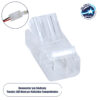 LEDTM® 70684 Ενωτικός Σύνδεσμος για Μονόχρωμη Ταινία LED 8mm 2 PIN σε Καλώδιο Τροφοδοσίας Ατερμάτιστο 2 PIN Μ2 x Π1.1 x Υ0.7cm Διάφανο