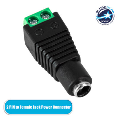 LEDTM® 70703 Βύσμα Τροφοδοσίας DC Θηλυκό - Female Jack Connector σε Κλέμα 5.5 x 2.1mm