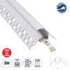 LEDTM® ALP-PLASTERIN GYPSO 70821-3M Χωνευτό Προφίλ Αλουμινίου Ειδικό για  Εξωτερική Γωνία Γυψοσανίδας με Λευκό Γαλακτερό Πατητό Κάλυμμα για Ταινίες LED IP20 - Ασημί & Λευκό - Μ300 x Π4.5 x Υ2cm - Πακέτο 5 Τεμαχίων