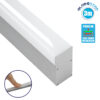 LEDTM® SURFACEPENDANT-PROFILE 70830-3M Προφίλ Αλουμινίου - Βάση & Ψύκτρα Ταινίας LED με Λευκό Γαλακτερό Κάλυμμα - Επιφανειακή & Κρεμαστή Χρήση - Πατητό Κάλυμμα - Ασημί - 3 Μέτρα - Μ300 x Π3.5 x Υ7.4cm