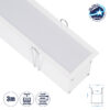 LEDTM® RECESS-PROFILE 70833-3M Προφίλ Αλουμινίου - Βάση & Ψύκτρα Ταινίας LED με Λευκό Γαλακτερό Κάλυμμα - Χωνευτή Χρήση - Πατητό Κάλυμμα - Λευκό - 3 Μέτρα - Μ300 x Π7.5 x Υ7cm