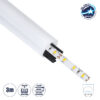 LEDTM® SURFACEPENDANT-PROFILE 70854-3M Προφίλ Αλουμινίου - Βάση & Ψύκτρα Ταινίας LED με Λευκό Γαλακτερό Κάλυμμα - Επιφανειακή & Κρεμαστή Χρήση - Πατητό Κάλυμμα - Μαύρο - 3 Μέτρα - Μ300 x Φ3cm