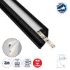 LEDTM® SURFACE-PROFILE 70859-3M Προφίλ Αλουμινίου - Βάση & Ψύκτρα Ταινίας LED με Λευκό Γαλακτερό Κάλυμμα - Επιφανειακή Χρήση Δημιουργίας Κρυφού Φωτισμού - Πατητό Κάλυμμα - Μαύρο - 3 Μέτρα - Πακέτο 5 Τεμαχίων - Μ300 x Π1.7 x Υ4.2cm