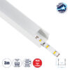 LEDTM® SURFACE-PROFILE 70868-3M Προφίλ Αλουμινίου - Βάση & Ψύκτρα Ταινίας LED με Λευκό Γαλακτερό Κάλυμμα - Επιφανειακή Χρήση - Πατητό Κάλυμμα - Λευκό - 3 Μέτρα - Πακέτο 5 Τεμαχίων - Μ300 x Π2.3 x Υ2cm