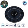 LEDTM® FOUNTAIN 71532 Διακοσμητικό Συντριβάνι LED 3W 150lm 120° DC 5V με Φωτοβολταϊκό Panel 5V 0.2W & Επαναφορτιζόμενη Μπαταρία Li-ion 3.2V 1500mAh Αδιάβροχο IP68 Ψυχρό Λευκό 6000K - Sanan Diode Chip - Μαύρο - 4 Μπέκ Ψεκασμού - Μ18 x Π18 x Υ8cm - 1 Χρόνο Εγγύηση
